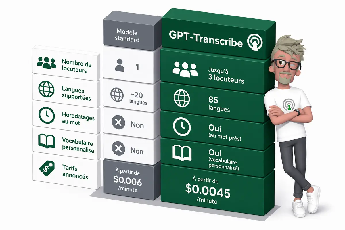 Gemini 3.5 Transcribe ou GPT-Transcribe ?