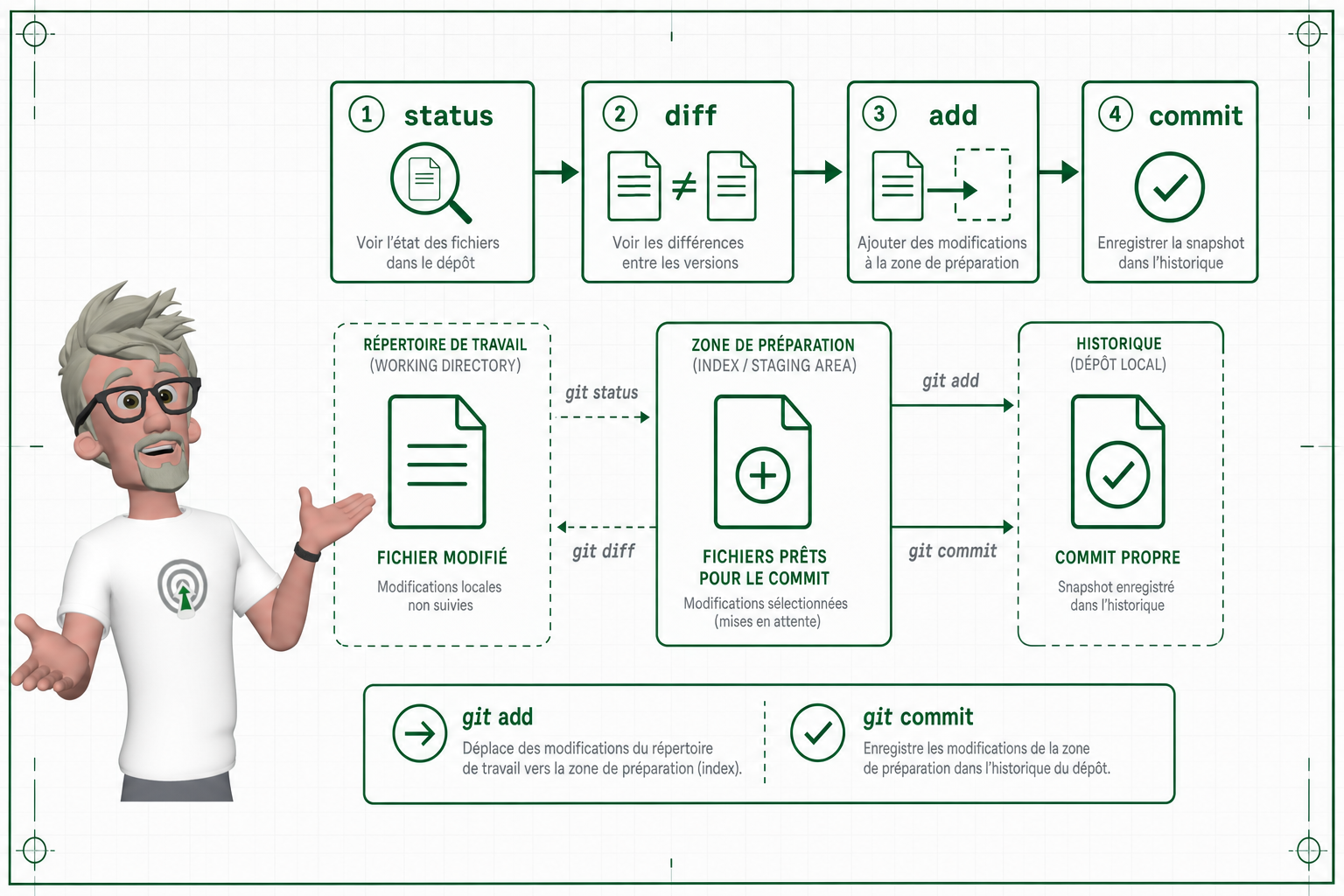 Quelles commandes Git faut-il vraiment conna&icirc;tre ?