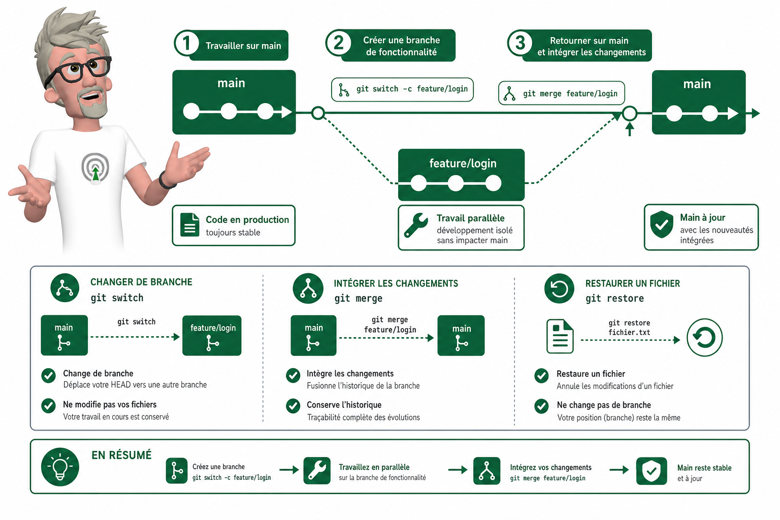 Quelles commandes Git faut-il vraiment conna&icirc;tre ?